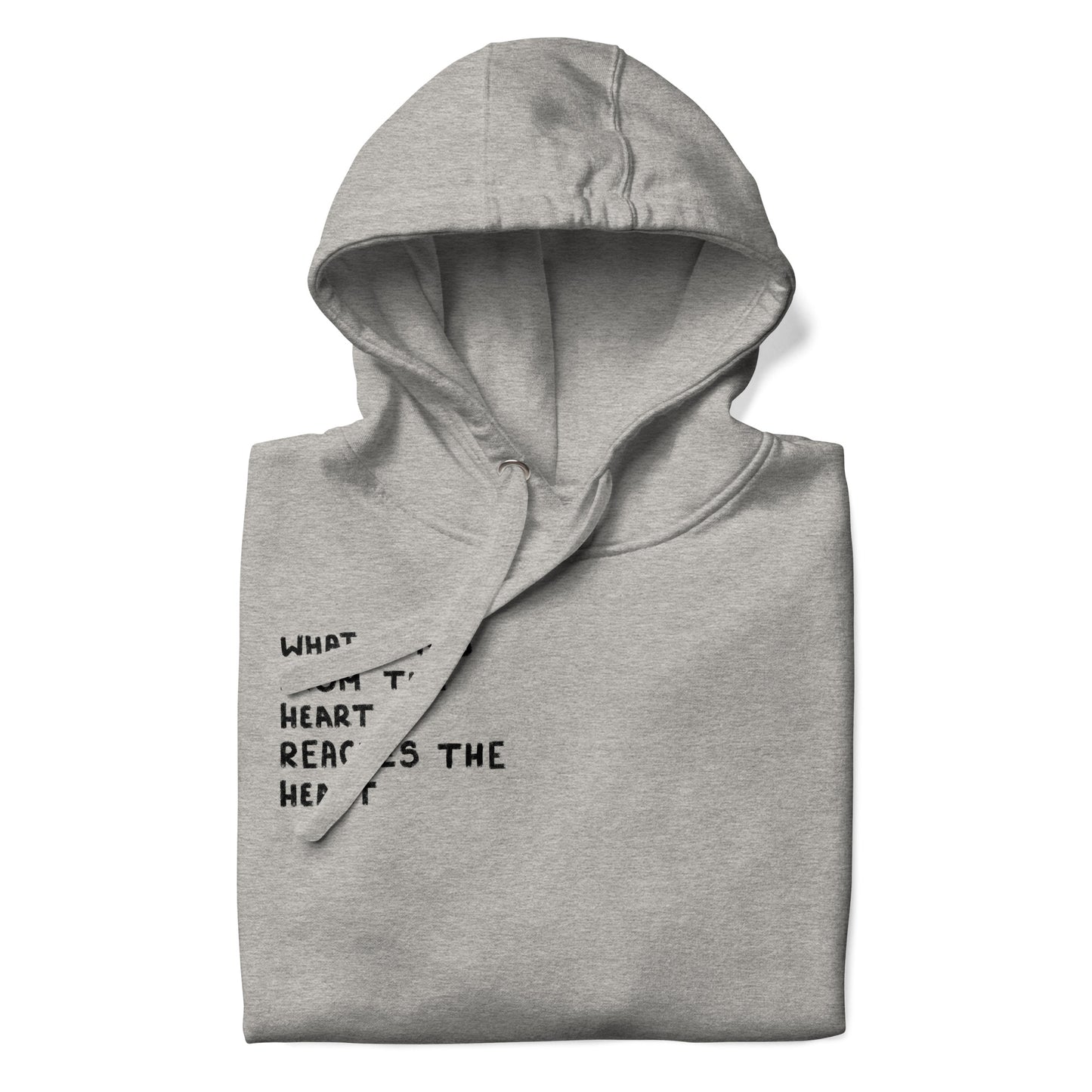 reaches the heart grey hoodie nap