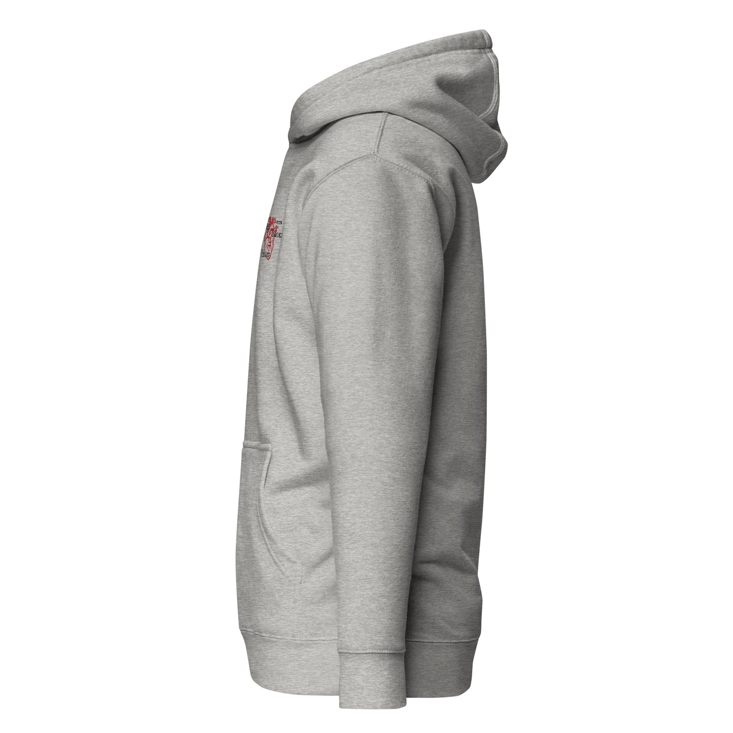 Broken Angel grey hoodie nap