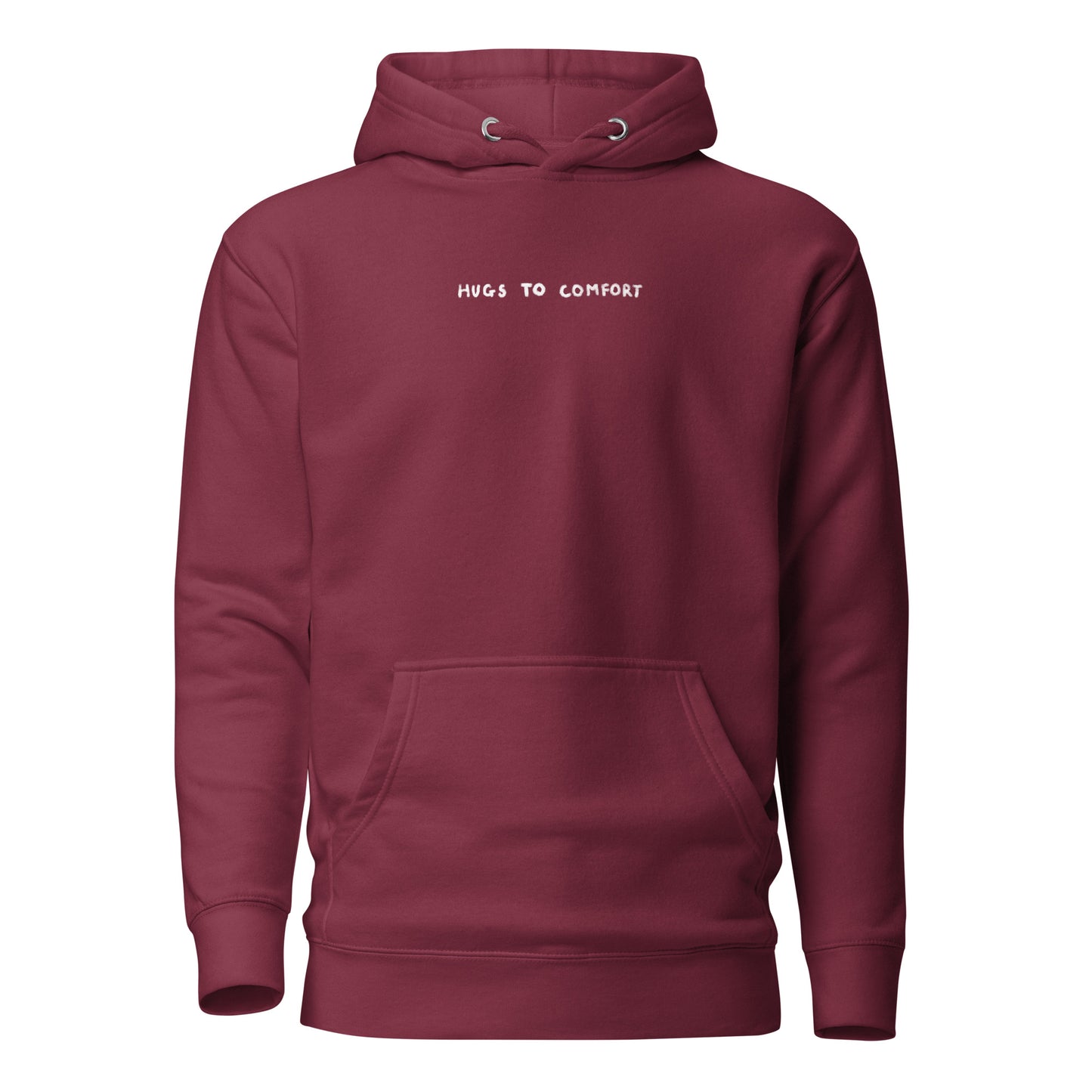 hugs to comfort maroon hoodie nap