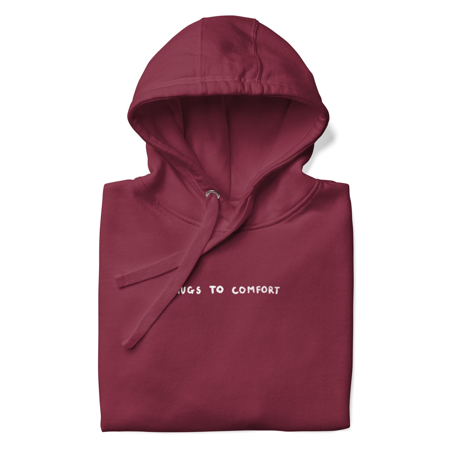 hugs to comfort maroon hoodie nap