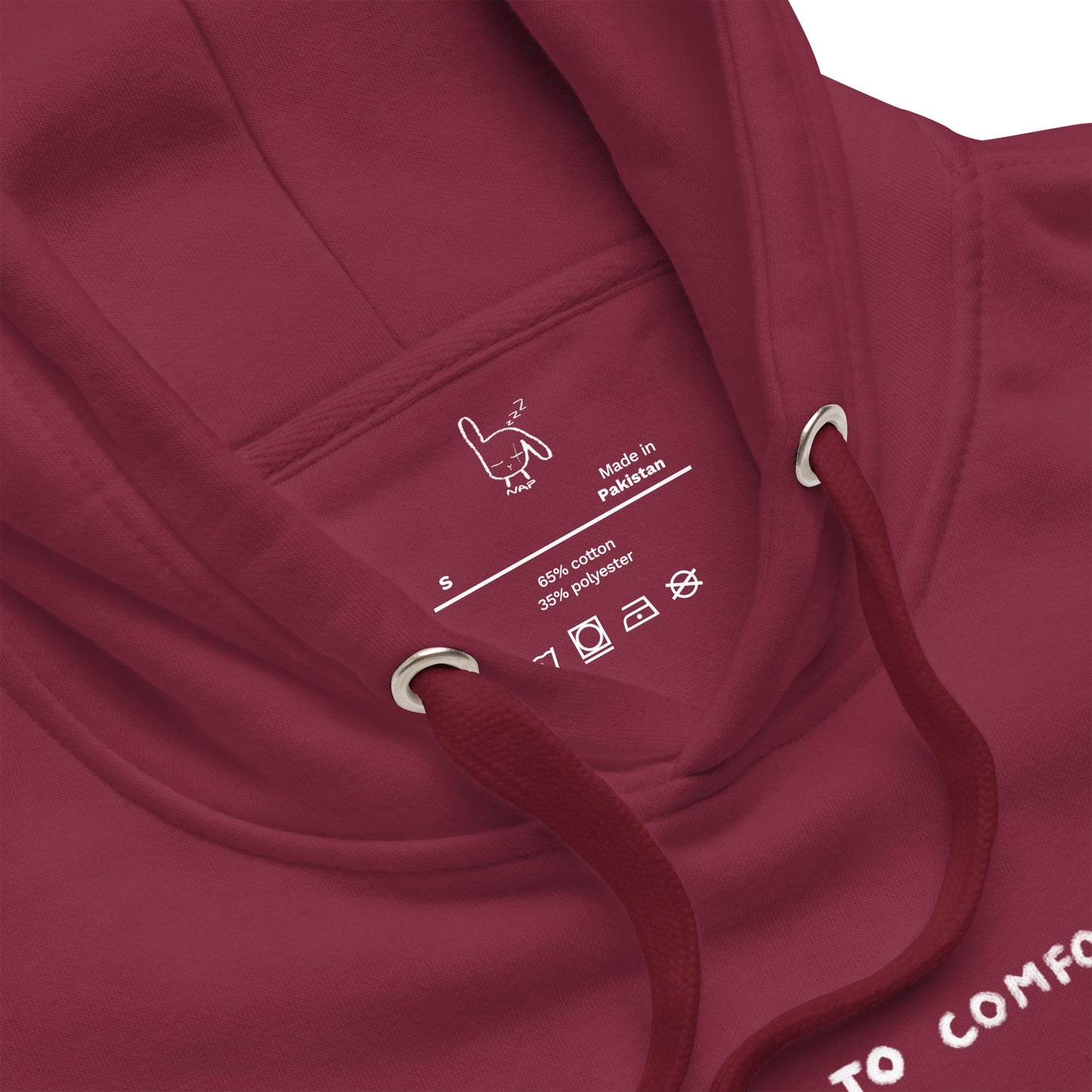 hugs to comfort maroon hoodie nap