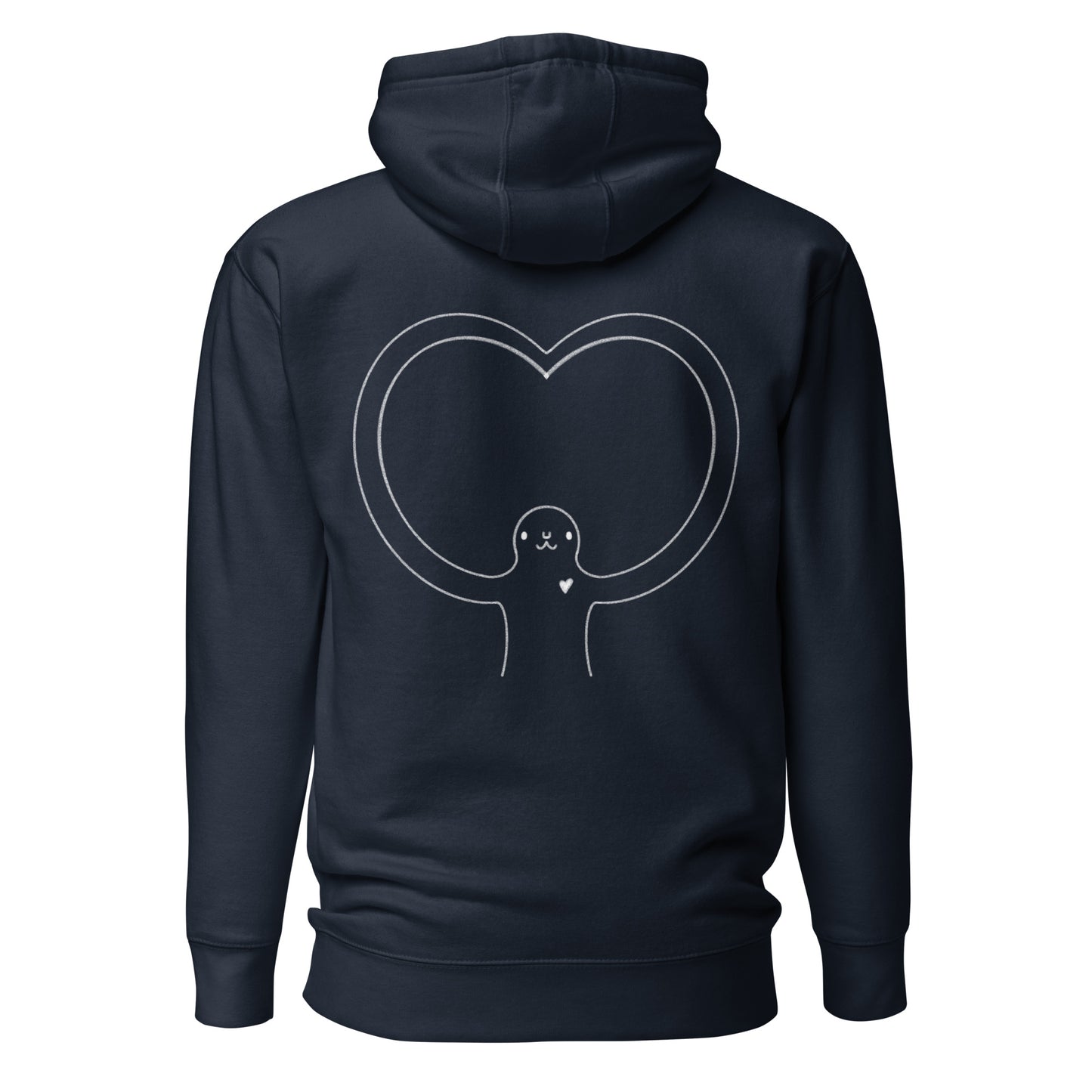 reaches the heart navy hoodie nap