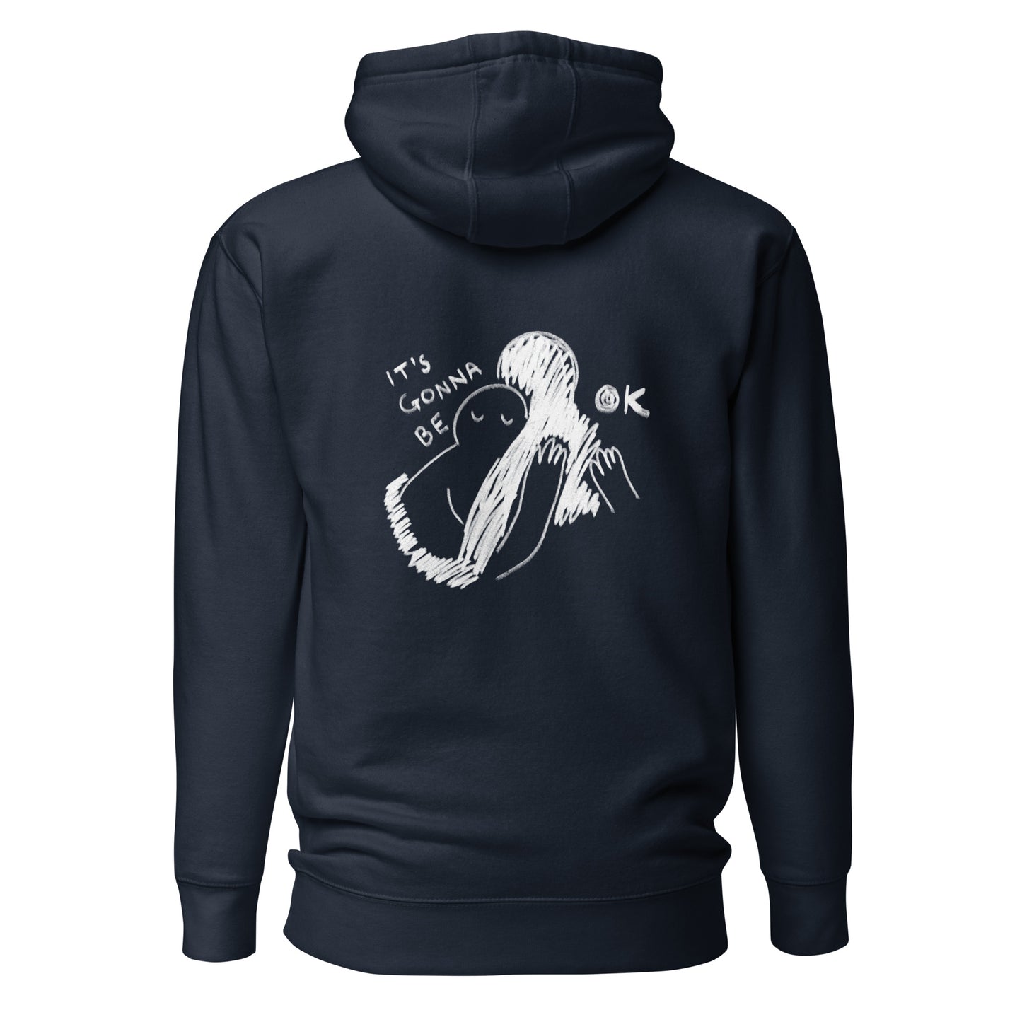 hugs to comfort navy hoodie back nap