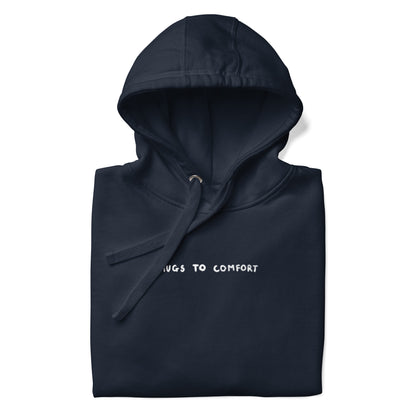 hugs to comfort navy hoodie nap