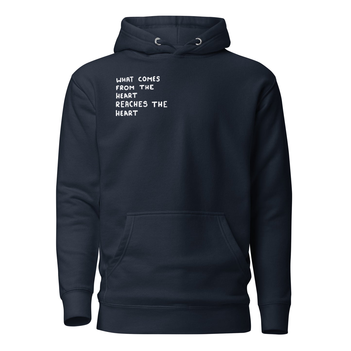 reaches the heart navy hoodie nap