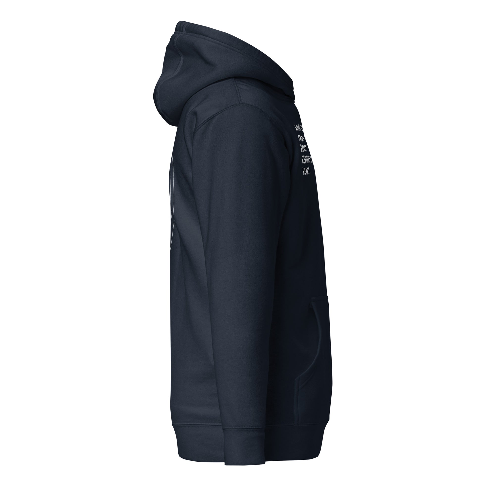 reaches the heart navy hoodie nap