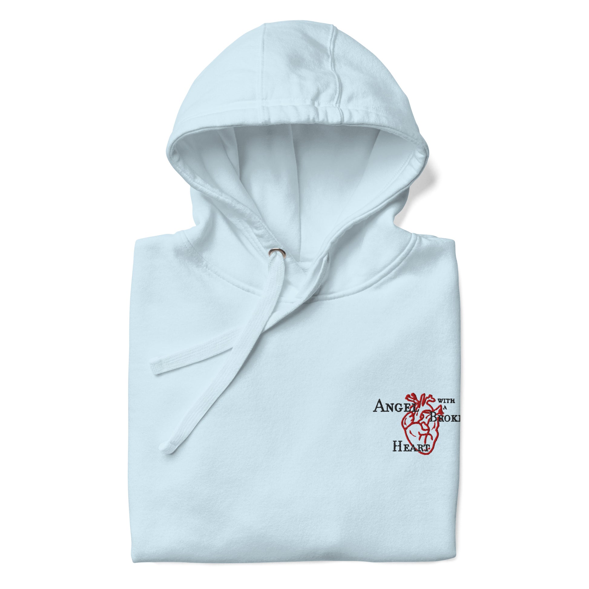 Broken Angel cyan hoodie nap