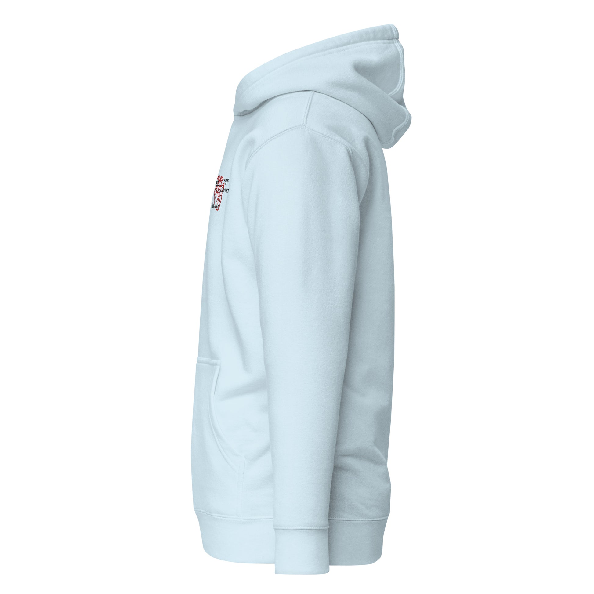 Broken Angel cyan hoodie nap