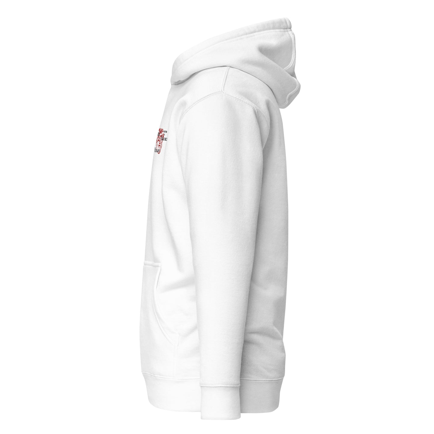 broken angel white hoodie nap