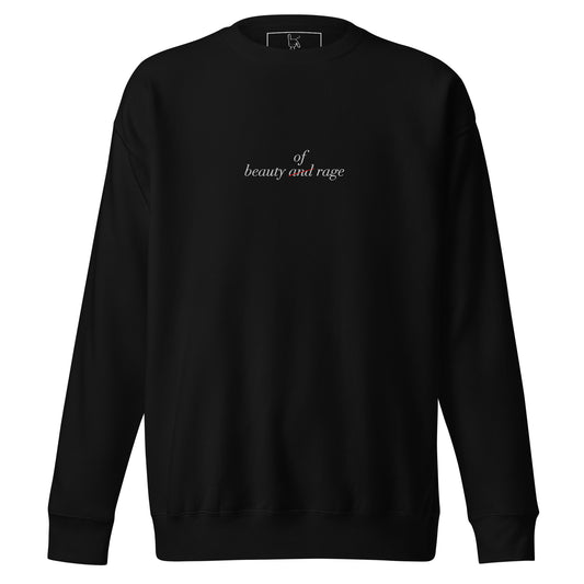 beauty of rage nap sweatshirt black