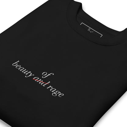 beauty of rage nap sweatshirt black