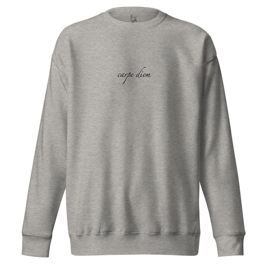 carpe diem grey sweatshirt nap