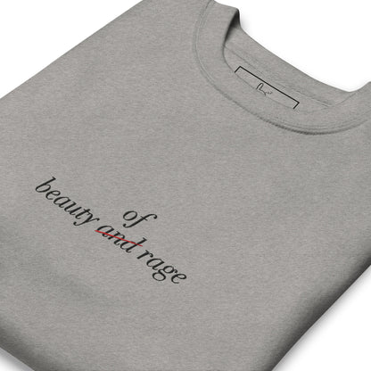 beauty of rage nap grey sweatshirt