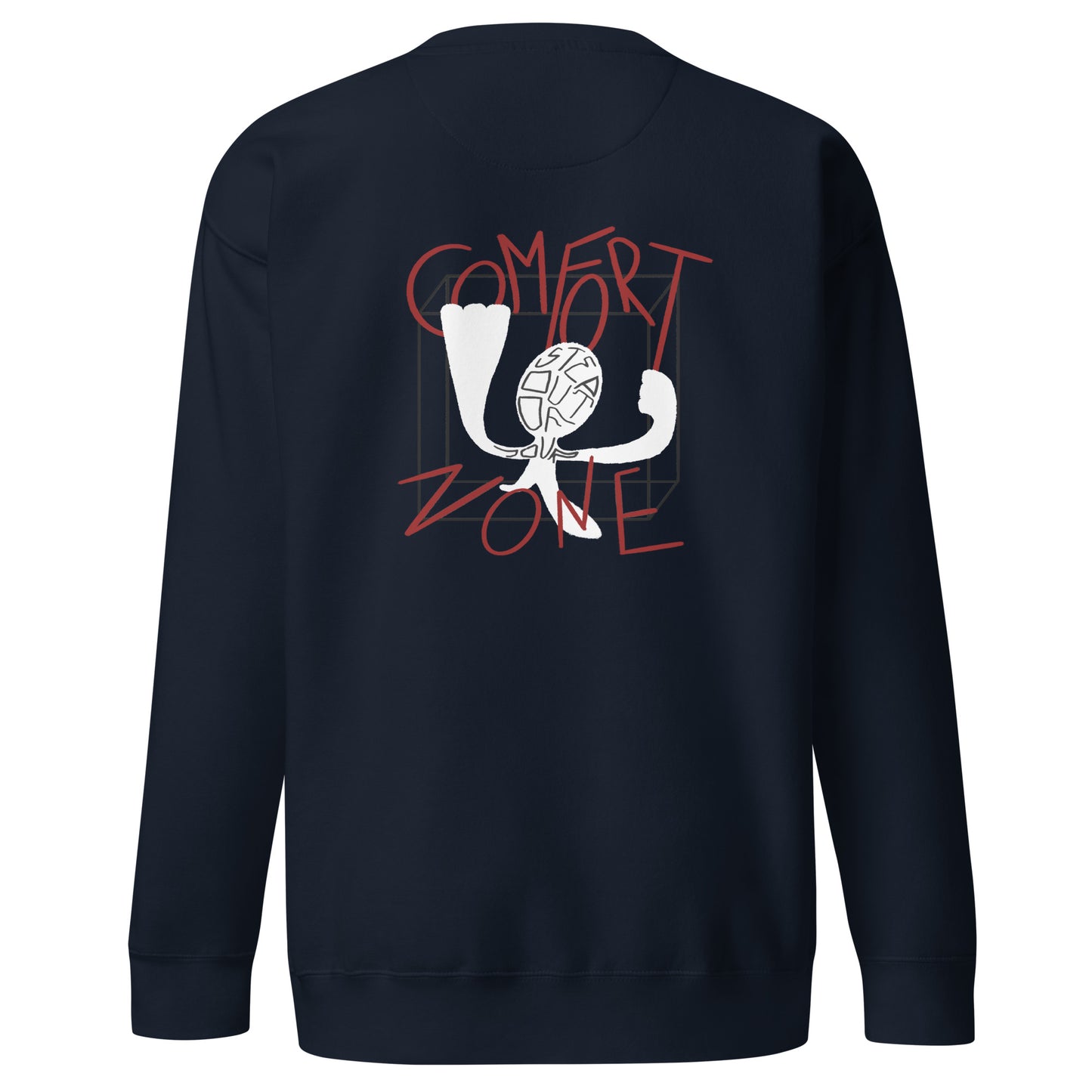 comfort zone navy sweatshirt nap