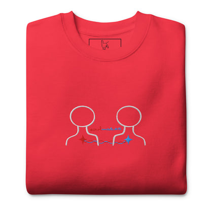 soulmates nap sweatshirt red