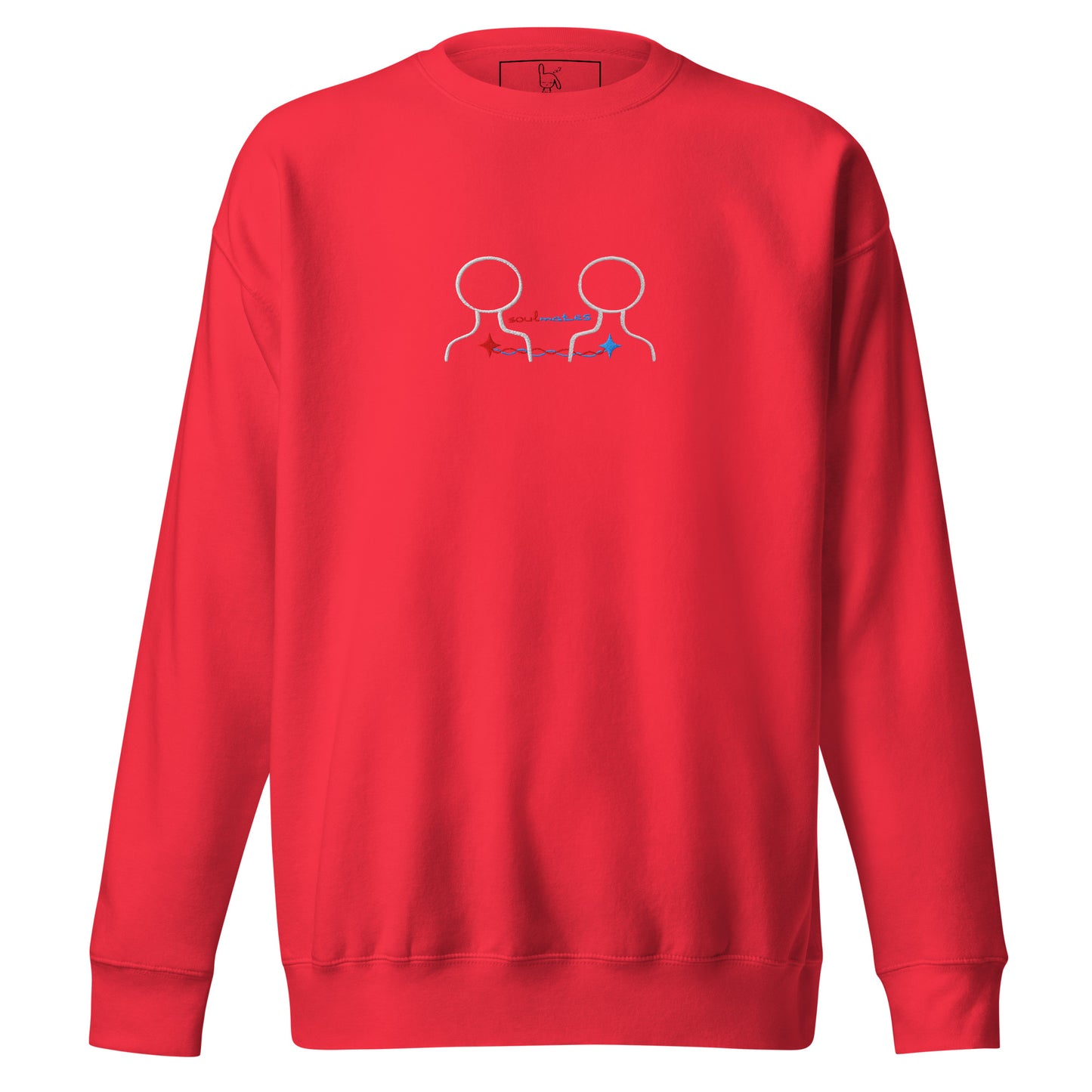 soulmates nap sweatshirt red