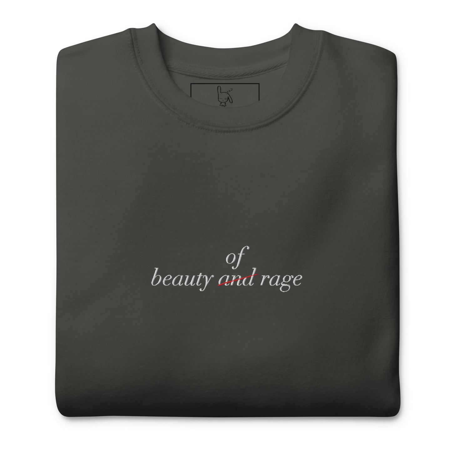 Beauty & Rage vintage black sweatshirt nap