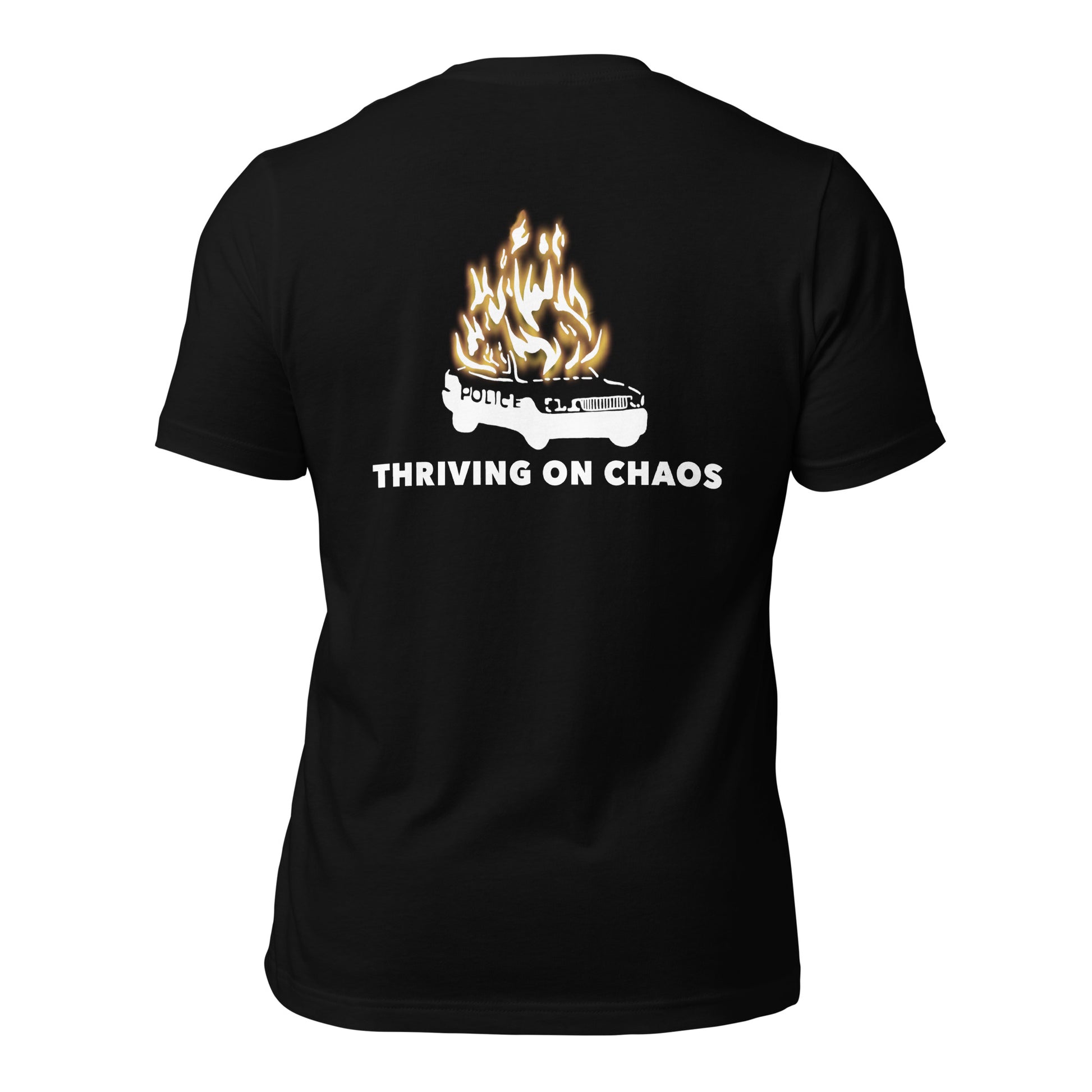 thriving on chaos black t-shirt back nap