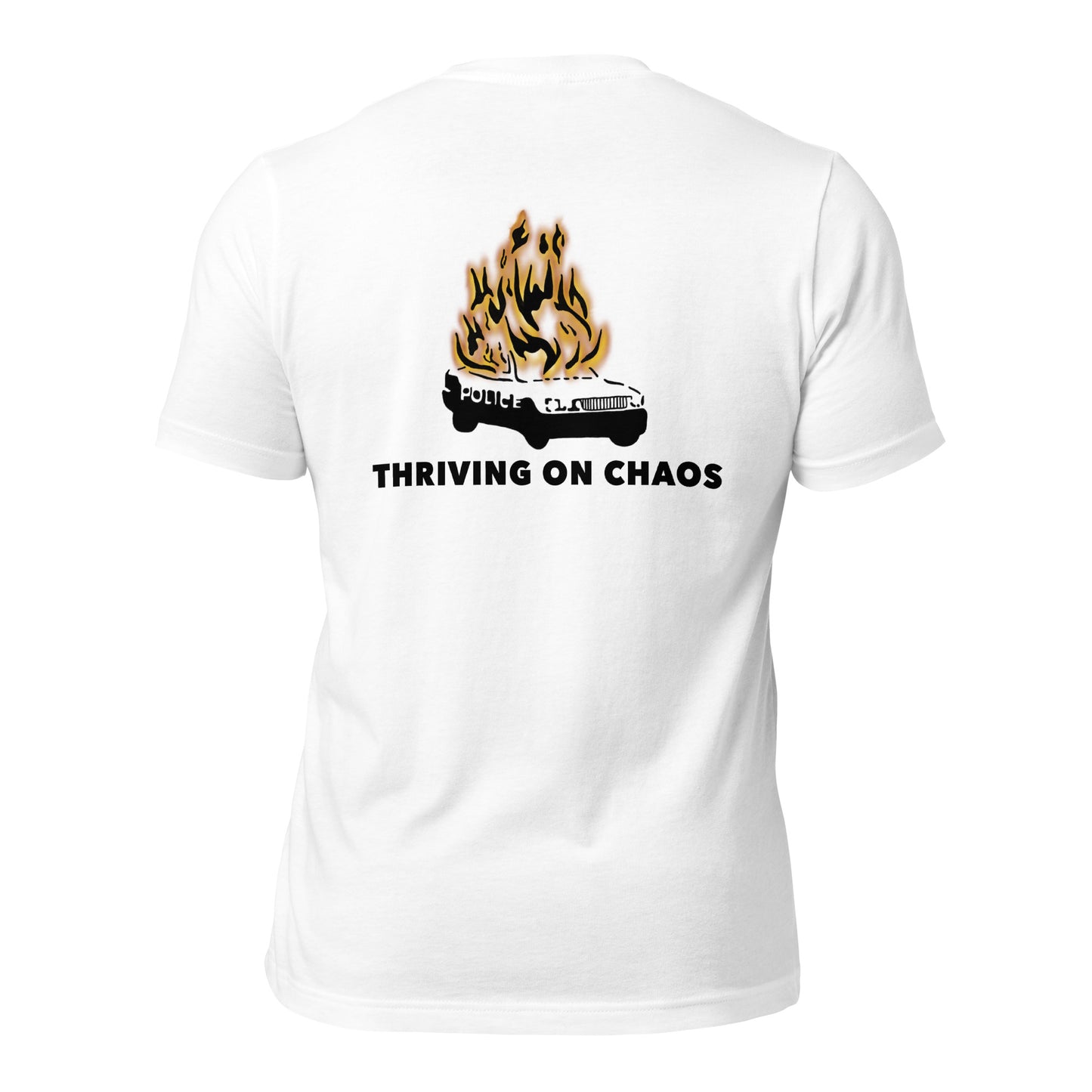 thriving on chaos white t-shirt back nap