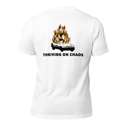 thriving on chaos white t-shirt back nap